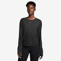 NIKE One Classic Dri-FIT langarm Fitness-Trainingsshirt Damen 013 - black/white S