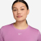 NIKE One Classic Dri-FIT kurzarm Fitness-Trainingsshirt Damen 503 - lt magenta/white S