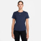 NIKE One Classic Dri-FIT kurzarm Fitness-Trainingsshirt Damen 413 - midnight navy/white S
