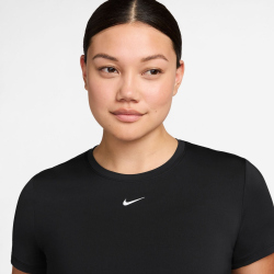 NIKE One Classic Dri-FIT kurzarm Fitness-Trainingsshirt Damen 013 - black/white S