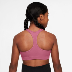 NIKE Swoosh Dri-FIT Sport-BH Mädchen 641 - peony/white M (137-146 cm)