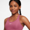 NIKE Swoosh Dri-FIT Sport-BH Mädchen 641 - peony/white M (137-146 cm)