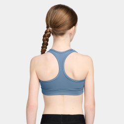 NIKE Swoosh Dri-FIT Sport-BH Mädchen 486 - work blue/white M (137-146 cm)