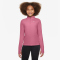 NIKE Dri-FIT 1/2-Zip langarm Trainingsshirt Mädchen 641 - peony/white L (146-156 cm)