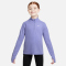 NIKE Dri-FIT 1/2-Zip langarm Trainingsshirt Mädchen 569 - light thistle/white XS (122-128 cm)