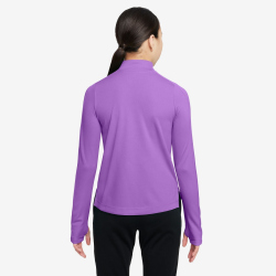 NIKE Dri-FIT 1/2-Zip langarm Trainingsshirt Mädchen 522 - bright violet/white L (146-156 cm)