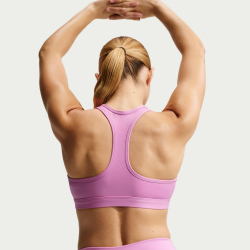 NIKE Swoosh Medium Support Padded Sport-BH Damen 503 - lt magenta/white XS