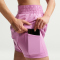 NIKE One Dri-FIT High-Waist 3" 2in1 Shorts Damen 503 - lt magenta/white L