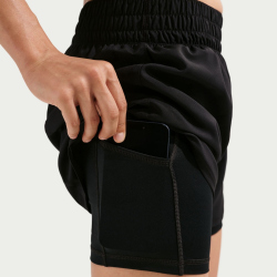 NIKE One Dri-FIT High-Waist 3" 2in1 Shorts Damen 011 - black/white S
