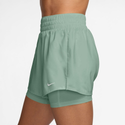 NIKE One Dri-FIT High-Waist 3" 2in1 Shorts Damen 007 - steam/white L