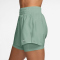 NIKE One Dri-FIT High-Waist 3" 2in1 Shorts Damen 007 - steam/white L