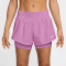 NIKE One Dri-FIT Mid-Rise 3" 2in1 Shorts Damen 503 - lt magenta/white XS