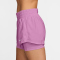 NIKE One Dri-FIT Mid-Rise 3" 2in1 Shorts Damen 503 - lt magenta/white XS