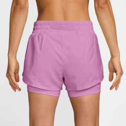 NIKE One Dri-FIT Mid-Rise 3" 2in1 Shorts Damen 503 - lt magenta/white L