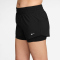 NIKE One Dri-FIT Mid-Rise 3" 2in1 Shorts Damen 013 - black/white XS