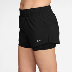 NIKE One Dri-FIT Mid-Rise 3" 2in1 Shorts Damen 013 - black/white L