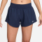 NIKE One Dri-FIT Mid-Rise 3" Fitnessshorts Damen 413 - midnight navy/white S