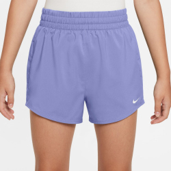 NIKE One Dri-FIT High-Waist Woven Trainingsshorts Mädchen 569 - light thistle/white L (146-156 cm)