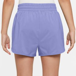 NIKE One Dri-FIT High-Waist Woven Trainingsshorts Mädchen 569 - light thistle/white L (146-156 cm)