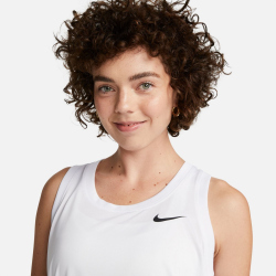 NIKE Dri-FIT Racerback Tanktop Damen 100 - white/black XS