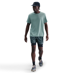 NIKE UV Miler Dri-FIT kurzarm Laufshirt Herren 017 - cannon/reflective silv XL