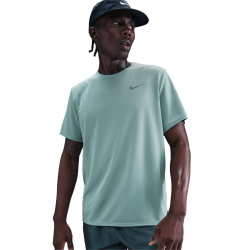NIKE UV Miler Dri-FIT kurzarm Laufshirt Herren 017 - cannon/reflective silv XL