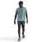NIKE UV Miler Dri-FIT kurzarm Laufshirt Herren 017 - cannon/reflective silv XL