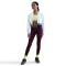 NIKE Pro Leggings Mädchen 610 - bordeaux/black/white L (146-156 cm)