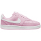 NIKE Court Vision Low Suede Sneaker Damen 600 - pink foam/white 35.5