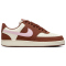 NIKE Court Vision Low Premium Sneaker Damen 004 - soft pearl/pink foam-fauna brown 36.5
