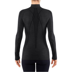 FALKE Warm langarm Funktionsshirt aus Wolle black L