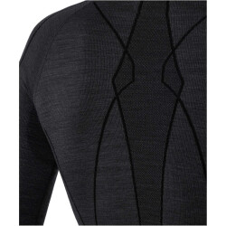 FALKE Warm langarm Funktionsshirt aus Wolle black L