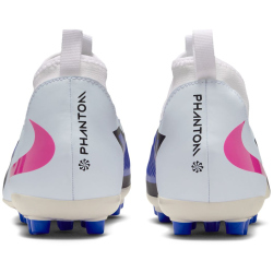 NIKE Jr. Phantom 6 High Academy AG Fußballschuhe Kinder 446 - racer blue/pink blast-white 32
