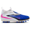 NIKE Jr. Phantom 6 High Academy AG Fußballschuhe Kinder 446 - racer blue/pink blast-white 32