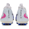 NIKE Jr. Phantom 6 High Academy AG Fußballschuhe Kinder 446 - racer blue/pink blast-white 32