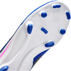 NIKE Jr. Phantom 6 Club FG/MG Fußballschuhe Kinder 446 - racer blue/pink blast-white 33
