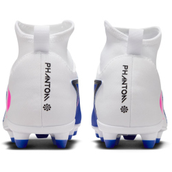 NIKE Jr. Phantom 6 Club FG/MG Fußballschuhe Kinder 446 - racer blue/pink blast-white 33