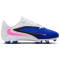 NIKE Jr. Phantom 6 Club FG/MG Fußballschuhe Kinder 446 - racer blue/pink blast-white 36.5