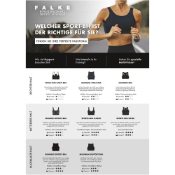 FALKE Madison Low Support Sport-BH Damen black XL