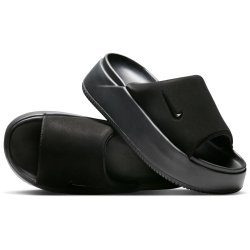 NIKE Calm Elevation Slides Badelatschen Damen 002 - black/black 42