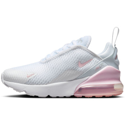 NIKE Air Max 270 Sneaker Kinder 122 - white/pink foam-lt smoke grey 35