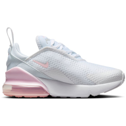 NIKE Air Max 270 Sneaker Kinder 122 - white/pink foam-lt smoke grey 35