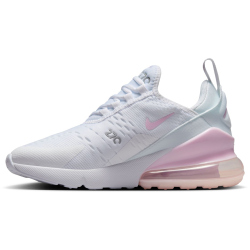 NIKE Air Max 270 Sneaker Jungen 122 - white/pink foam -lt smoke grey 36