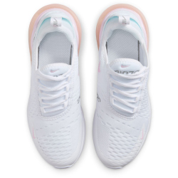 NIKE Air Max 270 Sneaker Jungen 122 - white/pink foam -lt smoke grey 36