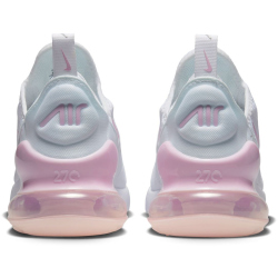 NIKE Air Max 270 Sneaker Jungen 122 - white/pink foam -lt smoke grey 36