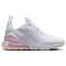 NIKE Air Max 270 Sneaker Jungen 122 - white/pink foam -lt smoke grey 36
