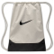NIKE Brasilia Drawstring Turnbeutel (18 Liter) 072 - light bone/black/black