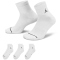 3er Pack NIKE Jordan Everyday Ankle Trainingssocken 100 - white/black 38-42