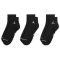 3er Pack NIKE Jordan Everyday Ankle Trainingssocken 010 - black/white 38-42