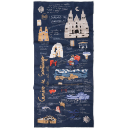 BUFF Coolnet UV+ Halstuch 787 - camino norte navy